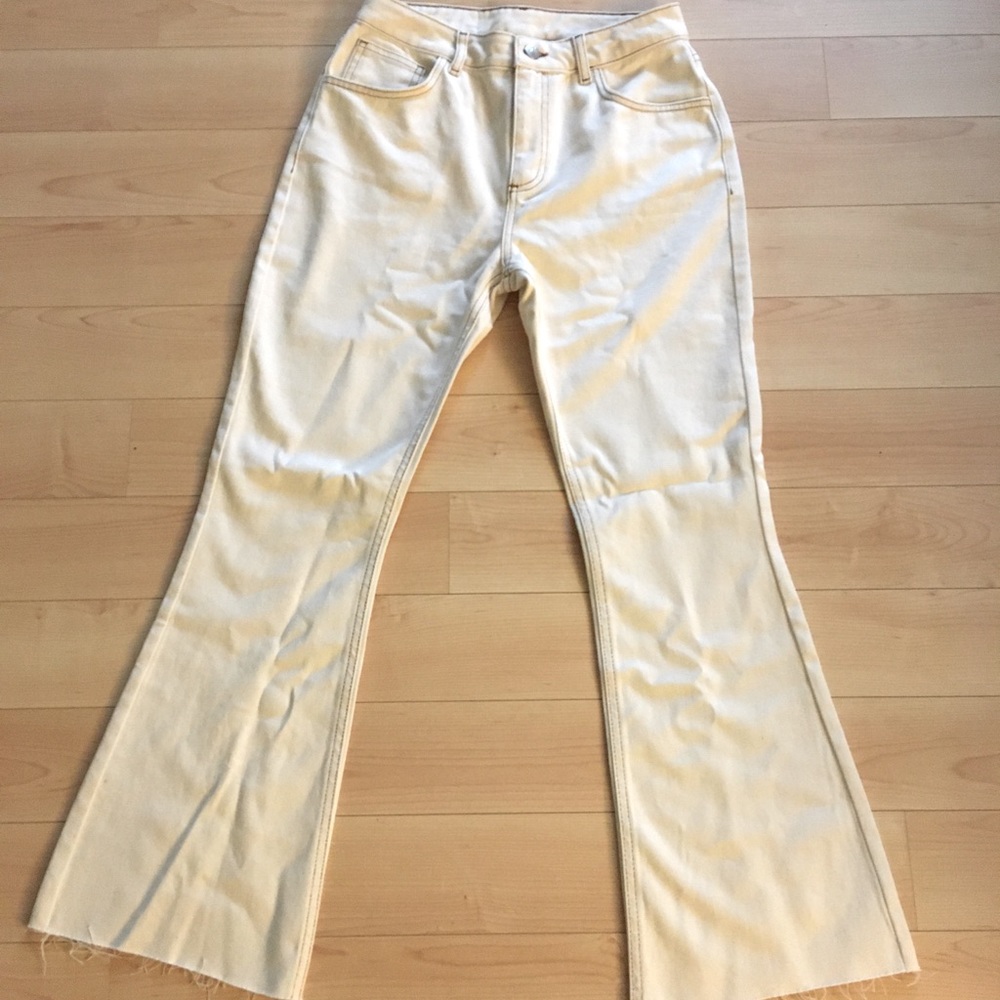 ASOS Ecru White Bootcut Reclaimed Vintage 99 Flare Jeans